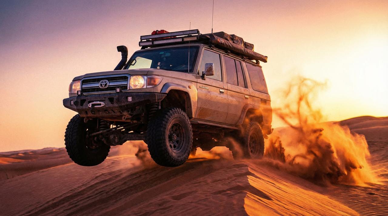 黑丝越野车沙漠穿越视频